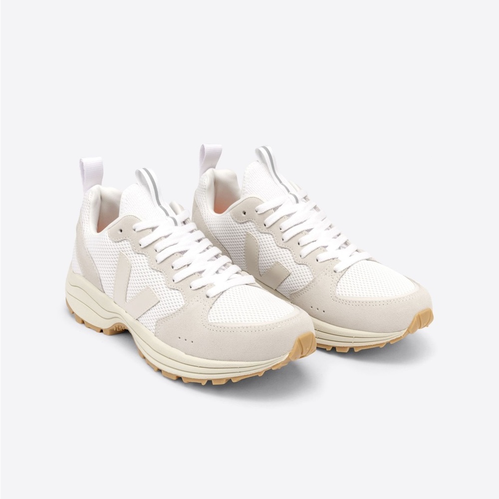 Veja Venturi Alveomesh White Pierre Natural Shoes, Size Women’s 7